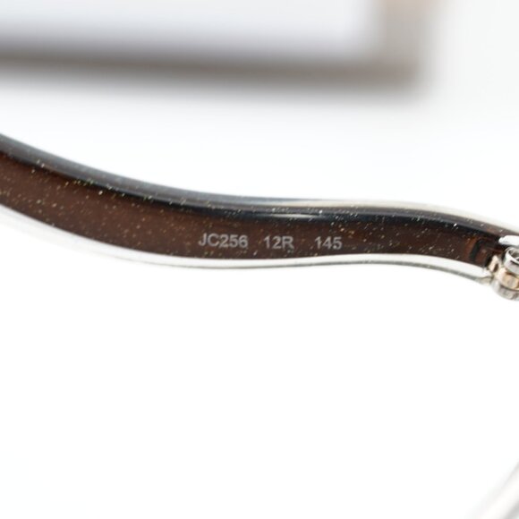 Jimmy Choo JC256 012R 00 Cat Eye 53mm Eyeglasses - Brown/Silver - Picture 8 of 10